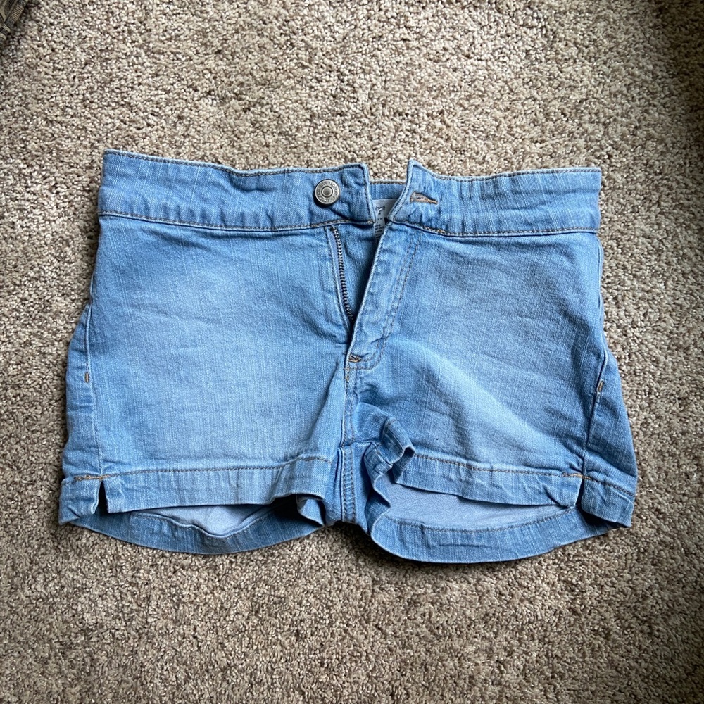 Blue Asphalt Jean Shorts Light Wash